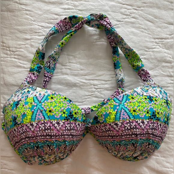 Victoria’s Secret Swim Bikini Top Padded PushUp 36D - Picture 2 of 5